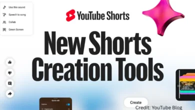 Screenshot of YouTube AI tools in Shorts showing Edit with AI and Veo 3 Fast options