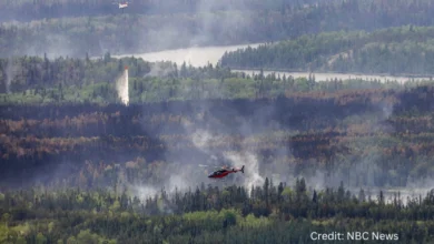 Thick wildfire smoke blankets the Fraser Valley region during a PM2.5 air quality warning