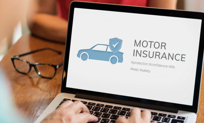 car insurance quote online comparison on laptop showing motor insurance options