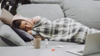 Person resting on couch showing poor sleep health in Canada and fatigue from insomnia