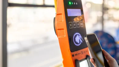Canadian apps and software used for contactless payment on public transport via smartphone