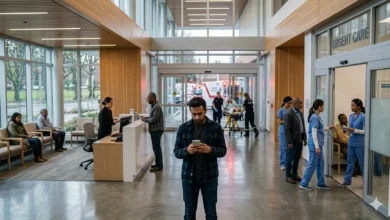 Patient comparing walk-in clinic, urgent care, and emergency room options in Vancouver.