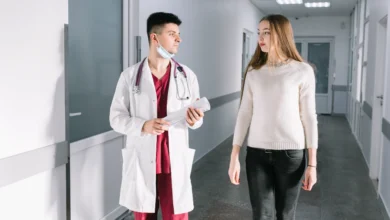 Urgent Care vs ER vs Walk-In Clinic in Canada healthcare consultation between doctor and patient