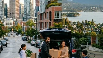 Canadian family moving from a big city to a smaller town