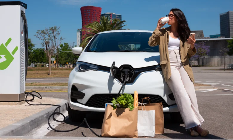 Electric Cars Are Worse for the Environment discussion showing an electric vehicle charging station and the environmental impact of electric cars
